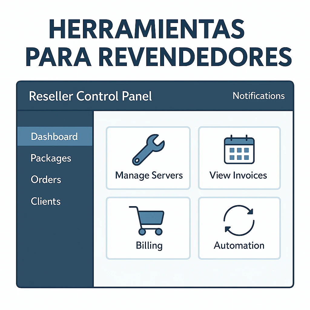 panel automatizado para revender servidores. revende servidores sin ser técnico