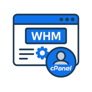 Ilustración de una persona usando un panel de control digital que representa cPanel en servicios de hosting