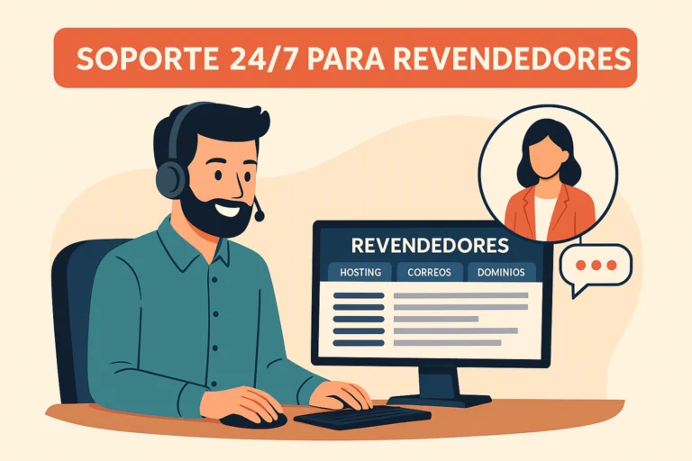 soporte técnico en negocio de reventa de hosting