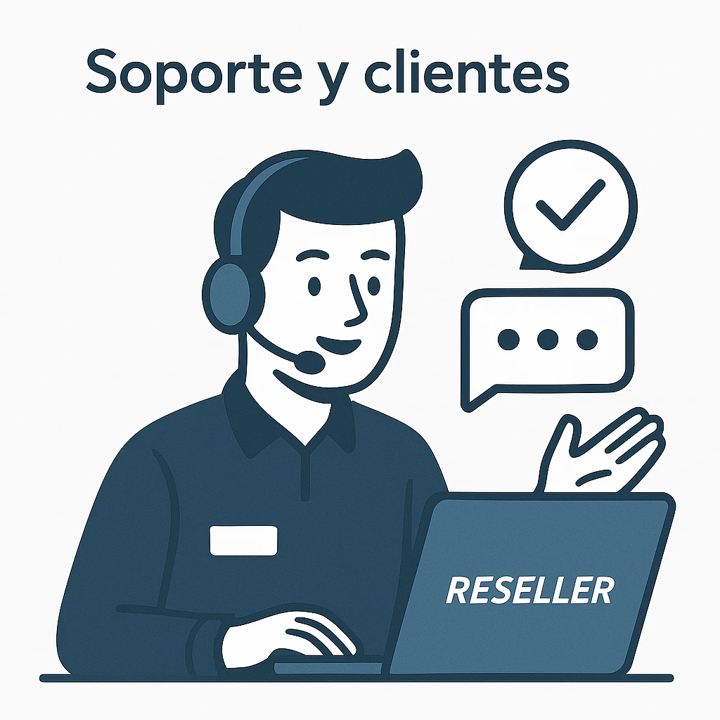 atención al cliente en negocio de reventa digital