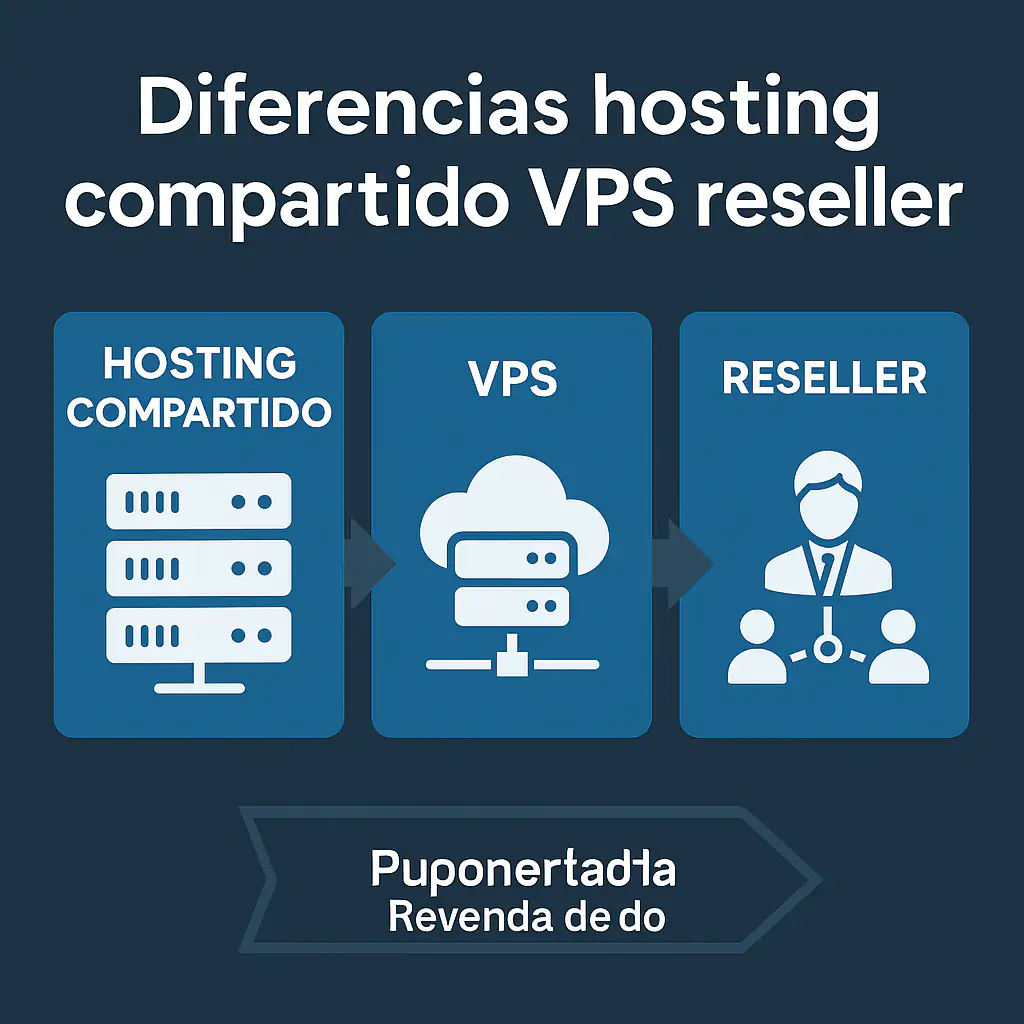 Diferencias hosting compartido VPS reseller
