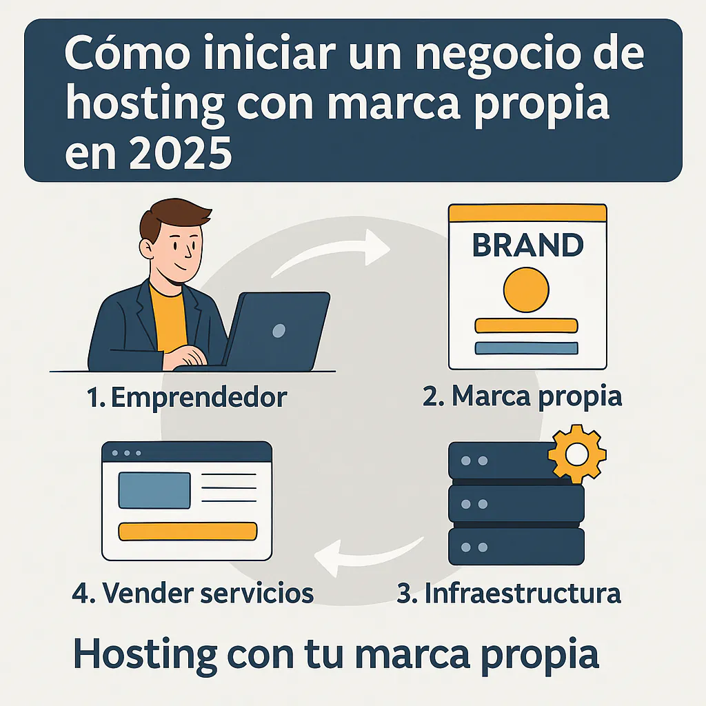 cómo iniciar un negocio de hosting con marca propia en 2025. cómo iniciar un negocio de hosting con marca propia