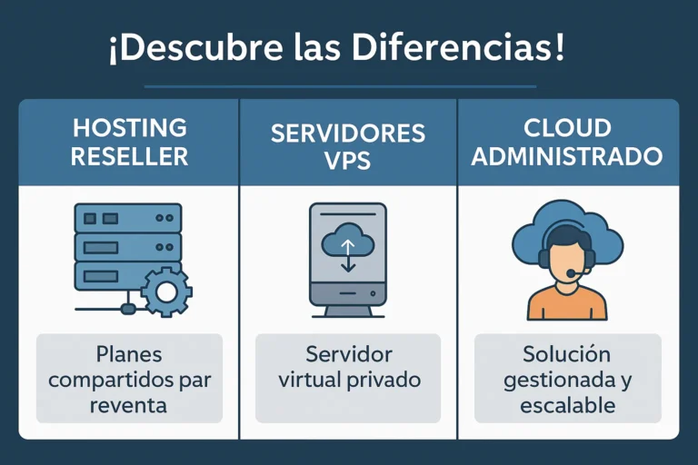proveedor white label para negocio de hosting. diferencias reseller de hosting administrado
