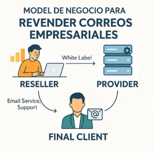Modelo de negocio para revender correos empresariales
