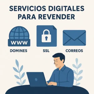 Servicios digitales para revender. negocio de hosting sin servidores propios