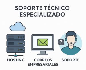 soporte para hosting y correos empresariales