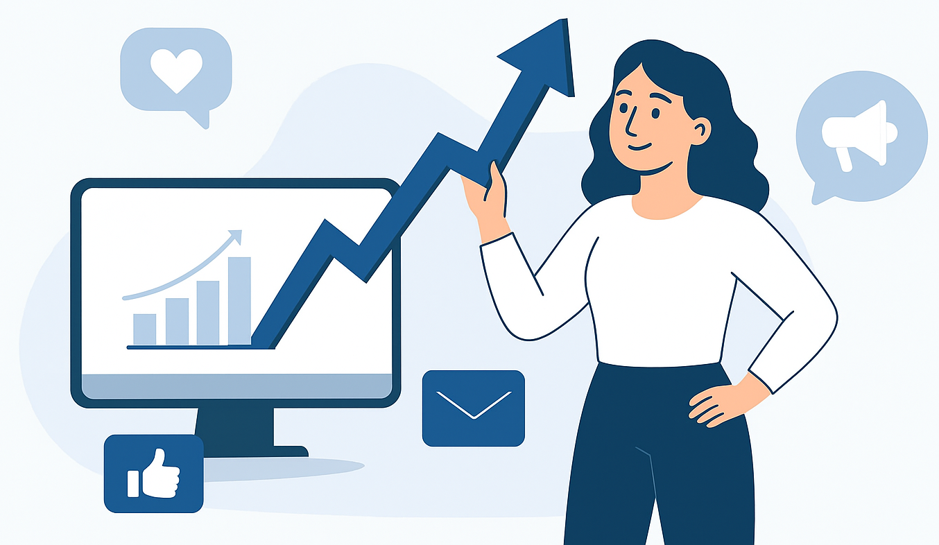 Servicios de marketing digital que puedes vender aunque no seas experto en la nube para PyMEs.