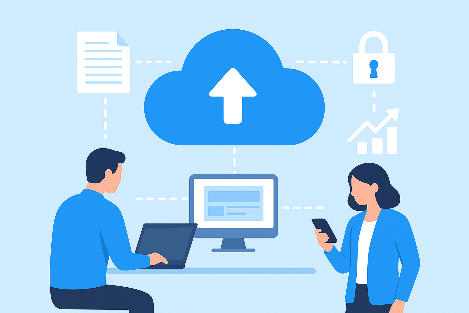 Migración a la nube como uno de los servicios más buscados por las pymes en 2025, con beneficios como seguridad, escalabilidad y reducción de costos.