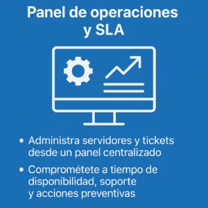 panel de control de hosting y soporte