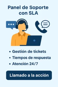 panel de soporte central