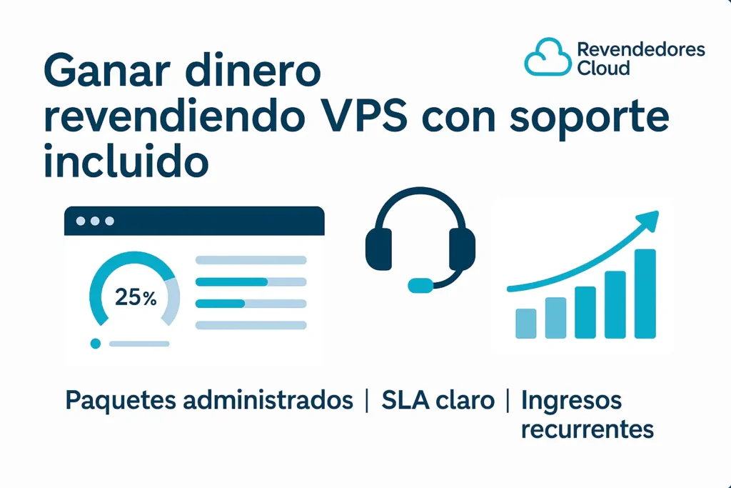 ganar dinero revendiendo VPS con soporte incluido