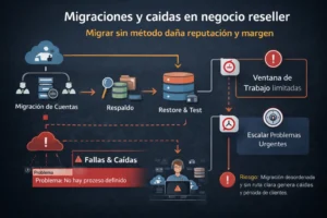 por qué la reventa de hosting fracasa en migraciones y caídas