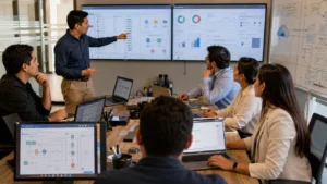 Revendedor coordinando la implementación de Google Workspace y un VPS empresarial